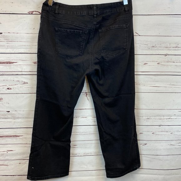 Avenue Denim 16P Petite Bootcut Black Jeans Pants - Picture 3 of 5